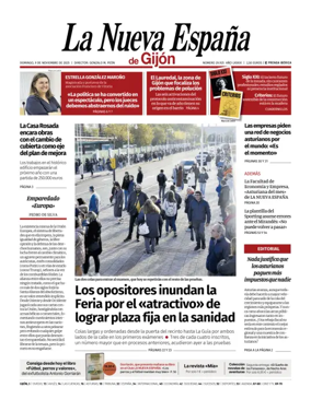 Cover of La Nueva España (Gijón)