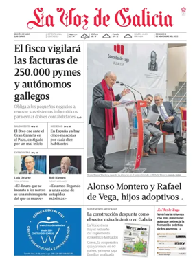 Cover of La Voz de Galicia (Lugo)