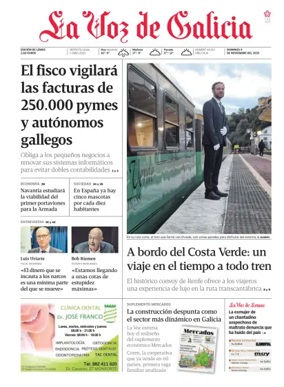 Cover of La Voz de Galicia (Monforte)