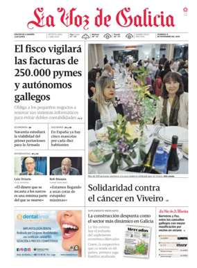 Cover of La Voz de Galicia (Viveiro)