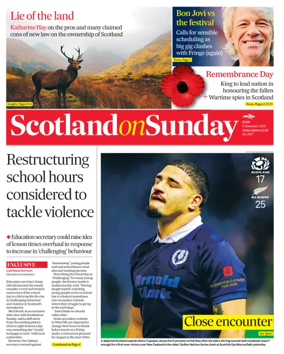 Cover of Scotland on Sunday