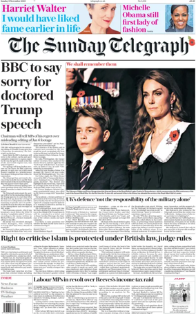 Cover of The Sunday Telegraph