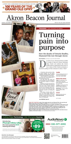 Cover of Akron Beacon Journal