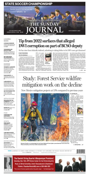 Cover of Albuquerque Journal