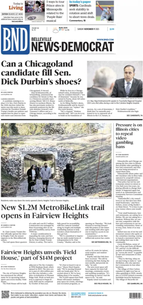 Cover of Belleville News-Democrat (Sunday)