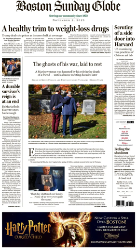 Cover of Boston Sunday Globe