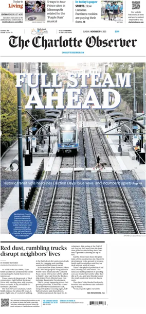 Cover of The Charlotte Observer (Sunday)