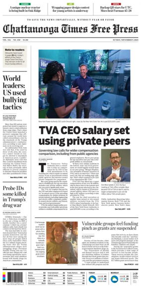 Cover of Chattanooga Times Free Press