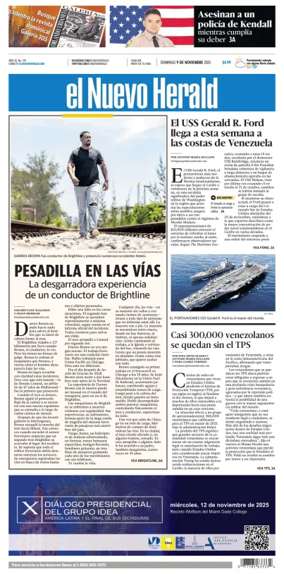 Cover of El Nuevo Herald (Sunday)
