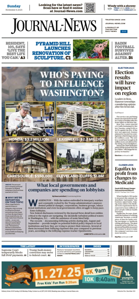 Cover of Hamilton Journal News