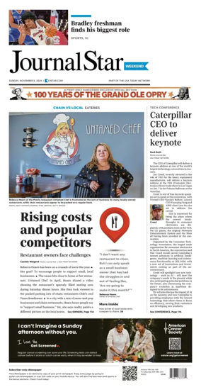 Cover of Journal Star (Peoria)