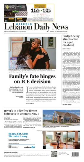 Cover of Lebanon Daily News