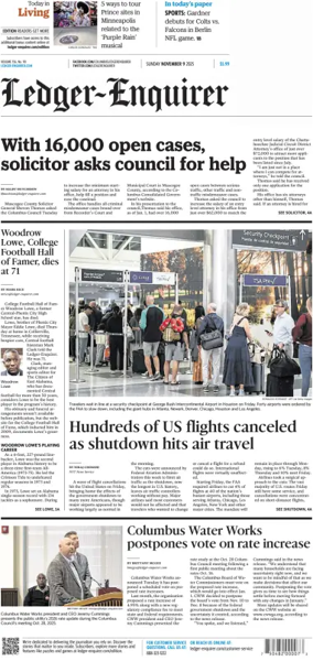 Cover of Ledger-Enquirer (Sunday)