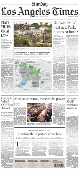 Cover of Los Angeles Times (Sunday)