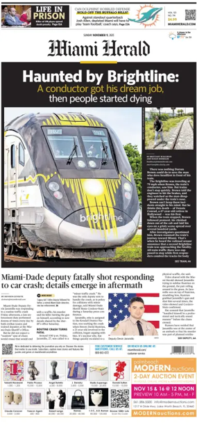Cover of Miami Herald (Sunday)