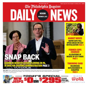 Cover of Philadelphia Daily News
