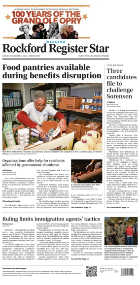 Cover of Rockford Register Star