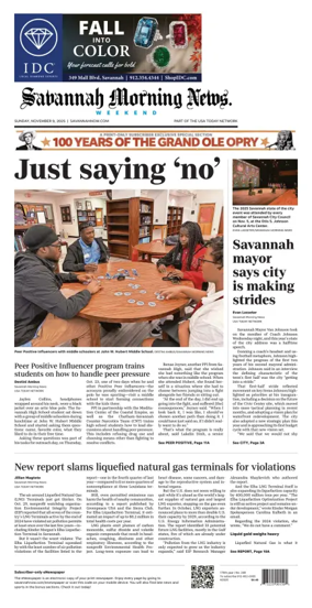 Cover of Savannah Morning News