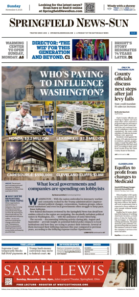 Cover of Springfield News-Sun