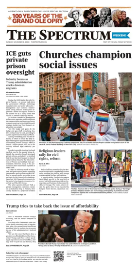 Cover of The Spectrum & Daily News