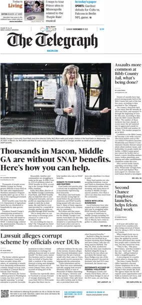 Cover of The Telegraph (Macon) (Sunday)