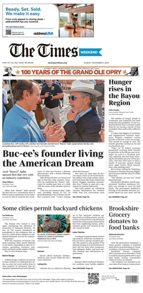 Cover of The Times (Shreveport)