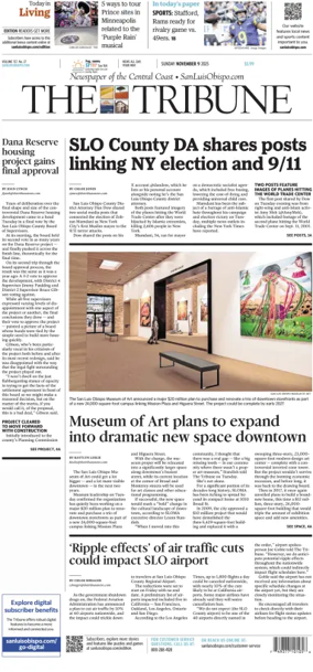 Cover of The Tribune (SLO) (Sunday)