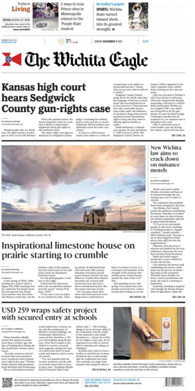 Cover of The Wichita Eagle (Sunday)