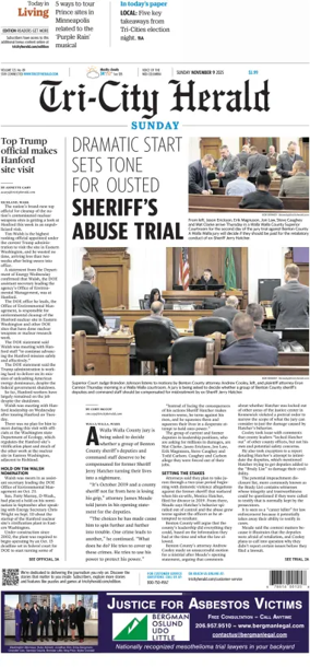 Cover of Tri-City Herald (Sunday)