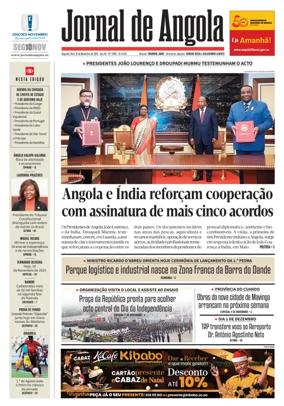 Cover of Jornal de Angola