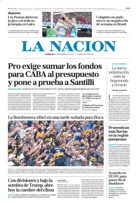Cover of La Nacion