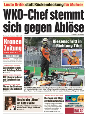 Cover of Kronen Zeitung