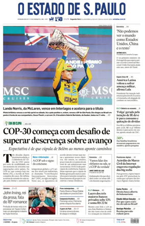 Cover of O Estado de S. Paulo