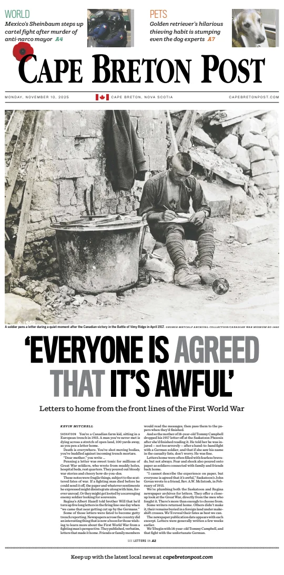 Cover of Cape Breton Post