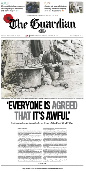 Cover of The Guardian (Charlottetown)