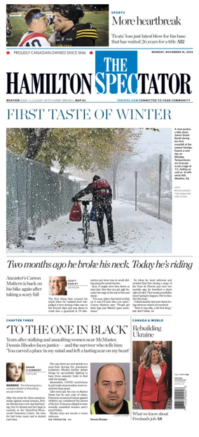 Cover of The Hamilton Spectator