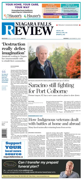 Cover of The Niagara Falls Review