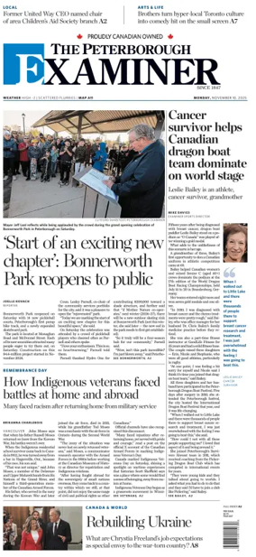 Cover of The Peterborough Examiner