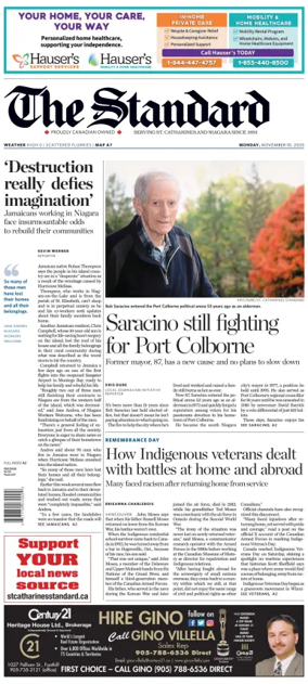 Cover of The Standard (St. Catharines)