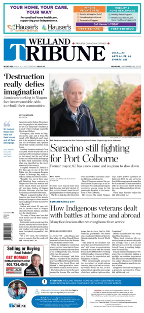 Cover of The Welland Tribune