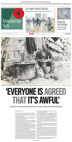 Cover of Vancouver Sun