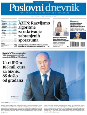 Cover of Poslovni Dnevnik