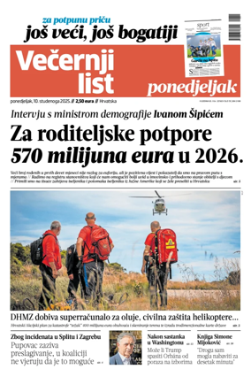 Cover of Vecernji list - Hrvatska