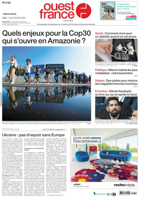 Cover of Ouest France (Auray)