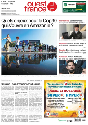 Cover of Ouest France (Caen)