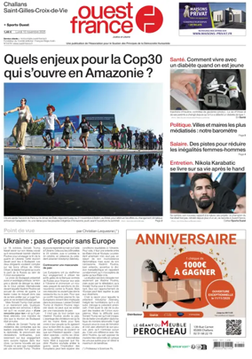 Cover of Ouest France (Challans / Saint-Gilles-Croix-de-Vie)
