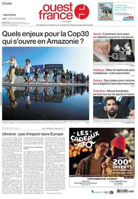 Cover of Ouest France (Cholet)