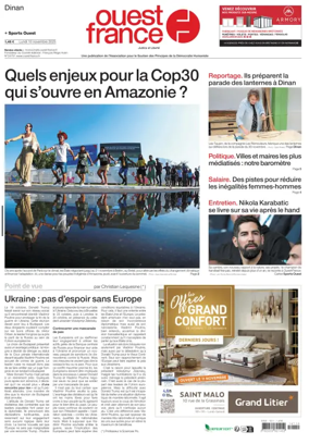Cover of Ouest France (Dinan)