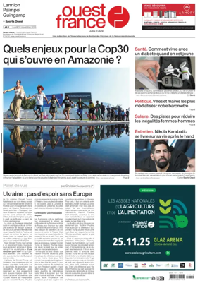 Cover of Ouest France (Lannion)