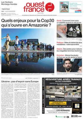 Cover of Ouest France (Les Herbiers / Montaigu)